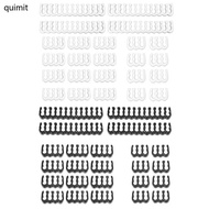 QUIM 24 Pieces  Set 24-pin x 4 8-pin x 12 6-pin x 8 for 3 mm up to 3 4 mm 0 13inch- White Black
