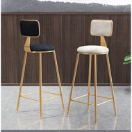 【Ready Stock】 Bar Chair Eames Chair Dining Chair High Bar Stool Cushion Dining Chair Cafe Bar Counte