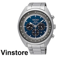 [Vinstore] Seiko Solar SSC619P1 Chronograph Tachymeter Stainless Steel Blue Dial Men Watch SSC619 SSC619P