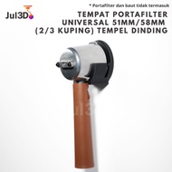 MESIN Wall Holder Portafilter 51mm Coffee Coffee Tool Wall Mount Expresso Machine