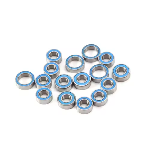 16PCS Rubber Sealed Ball Bearing Kit for Tamiya TT02 TT-02 TT02D TT-02D 1/10 RC Car Upgrades Parts A