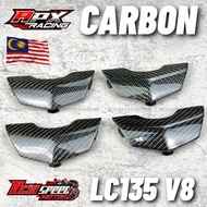 ORI TWILL CARBON FIBER WRAP LC135 V8 INNER METER/ LC135 V8 COVER METER CARBON TWILL/ LCV8 PENUTUP ME