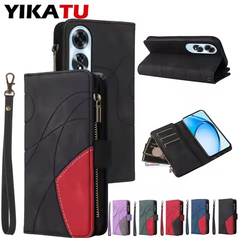 Magnetic Wallet Case For OPPO A96 A95 A94 A93 A92 A92S A79 A78 A76 A74 A73 A60 A58 A55 A54S A54 A53S