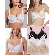 DEBENHAMS Women's Underwire Bra BIG Size 32DD S/D 40J Cup 3/4 Mix Lace Non-Padded Underwired Bra Jum