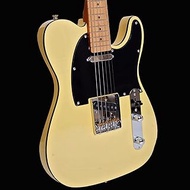 Boya&amp;Ziqi BZT-098 Classic Solid Body Electric Guitar, 22 Stainless Steel Frets (Hand Polished), Alder Body, Roasted Maple Neck, Deluxe Switch and Jack, Vintage Light Yellow