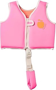 SUNNYLiFE Swim Vest, Size 2-3, Neon Pink, EPE/Natural Rubber/Polyester, 14.57x12.8x1.97 Inches, 1.38