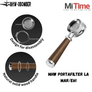 MHW-3BOMBER Coffee Bottomless Portafilter for 58mm Espresso Machine Replaceable Filter Basket