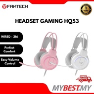 HEADSET FANTECH GAMING - HQ53 PINK/WHITE
