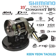 2023' & 2017' SHIMANO CALCUTTA CONQUEST BFS BAITCASTING REEL