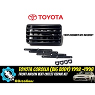 Toyota Corolla AE101 BigBody 1992 - 1998 Car Front Aircon Vent Repair Kit Only Car Clip Plastic Rive