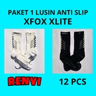 XFOX XLITE PACKAGE 1 DOZEN - Xfox anti-slip sports socks for futsal, basketball, volleyball, tennis,