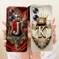 For Oppo A79 5G Case CPH2553 CPH2557 Luxury Crown Letters Cover Soft Silicone Phone Case For Oppo A7