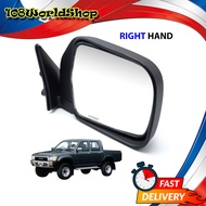 กระจกมองข้าง ฝาดำ ขวา 1 ชิ้น Toyota ขนาด 26x16x6 จำนวน 1 Piece New HILUX 5th LN85 LN106 LN111 MIGHT