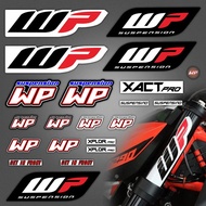 Reflective WP Fork Stickers Suspension Shocker Damper Motorcycle Accessori Decal for Duke RC KTM 200