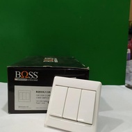 Switch 3 gang 1 way Boss 2032