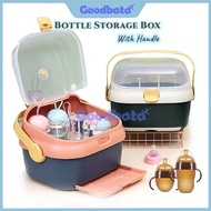 Portable Baby Feeding Bottle Storage Box Dustproof Tableware Cupboards Container Bottle Drying