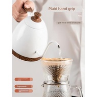 ZIGO智能控溫手沖咖啡壺不銹鋼細長嘴電熱水壺泡茶家用溫控壺0.6L
