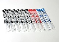 Pentel Refill Ink for EnerGel 0.7mm (XLR7) - Set of 3color / 10pcs : Black (6) + Red (2) + Blue (2)