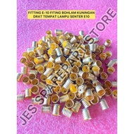 E-10 Fittings Brass Bulb Fittings Thread E10 Flashlight Holder