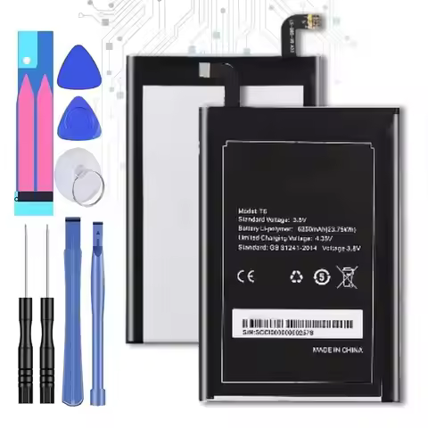 6250Mah For Homtom HT6 For Oukitel K6000 Pro For Ulefone Power For Doogee T6 Premium Replacement Mob