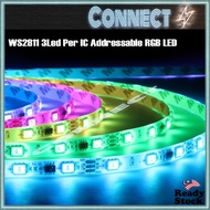 ARGB WS2811 Led Light Strip 12v 60 Leds Per Meter Rgb Led Strip Smart Led Strip Light 3Led Per IC Ad