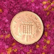 Duit Syiling 1 Sen New Penny Tahun 1976