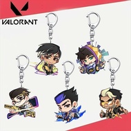 Chamber Gekko Cypher Iso Harbor Anime KeyChain Valorant Men Key Chain for Women Cartoon Figure Acryl