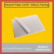 masterborong Newsprint Paper Sheets 24"x36" 100pcs Packing paper dishes