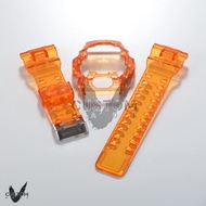 (Vcustom) G8900 JELLY " ORANGE " BAND AND BEZEL WATCH STRAPS