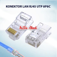 RJ45 UTP 8P8C LAN Connector Head Internet CAT Connector/