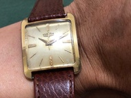 VINTAGE VULCAIN 窩路堅 GRAND PRIX 包金 方形 K金字釘 2390 上鏈 男裝手錶 28.5MM