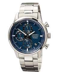 Seiko Men's Quartz Watch Titanium with Stainless Steel Strap