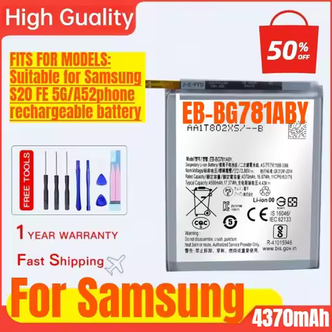 EB-BG781ABY for Samsung S20 FE 5G/A52 Phone Battery High Quality High Capacity Battery Replacement B