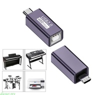 dusur7 USB B Female Series Converters Adapters for Electronic Keyboards Piano Drum Printers Scanner 
