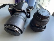 Nikon D60 body + AF nikkor-S 18-135mm + Sigma 10-20mm lens