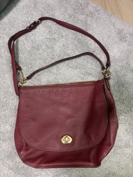 Coach Pebbled Turnlock Hobo