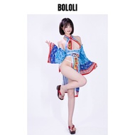 BOLOLI Design Hollow out Seal Break Cosplay Costume Halloween Zombie เด็กผู้หญิง Photography Event W