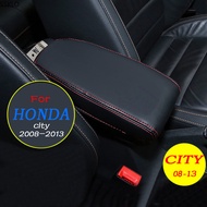 (Ssklo) กล่องปกหนังสำหรับ HONDA City 2008 2009 2010 2011 2012 2013คอนโซลกลางที่พักแขนเก้าอี้เก็บของ 