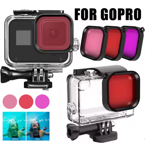 Diving Filters Underwater For GoPro HERO 10 9 8 Sport Camera Lens Protectors Cover Filter For Gopro 