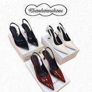 [D18] KHANHVANSHOES high heels, pointed toe patent leather high heels 7p, 9p