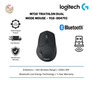 LOGITECH M720 TRIATHLON DUAL MODE MOUSE | 2.4 GHz WIRELESS CONNECTIONS