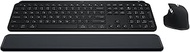 Logitech MX Keys S Combo - Performance Wireless Keyboard and Mouse with Palm Rest (Renewed), Black