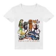 2026tung tung tung tung Wooden Stickman Children Summer Short-Sleeved T-Shirt Cartoon Printed COD X7