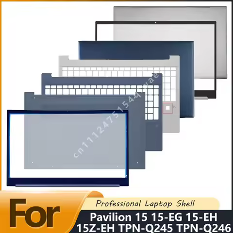 New Laptop Screen Back Cover Bezel Palmrest Bottom Hinge Replacement For Pavilion 15 15-EG 15-EH 15Z