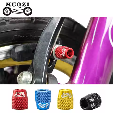 MUQZI 4PCS MTB Road Bike M6 Brake Shoes Screw Brake Pad Bolt V Brake Blocks Aluminum Alloy Fixed Nut