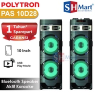 Speaker Aktif Polytron PAS-10DF28 / 10DF28 Double Subwoofer Fm Radio