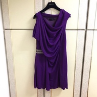 19）黃淑琦正品紫色洋裝 M號 9成新