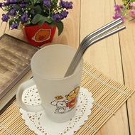 Stainless Steel Metal Drinking Straw Reusable Straw With Cleaner Brush Kit
