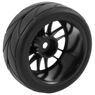 【Direct-sales】 4Pcs 1/10 Rubber Tire Rc Racing On Road Wheel Rim For Hsp Hpi 9068-6081 Rc Car Part ,