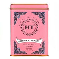 Harney & Sons, HT Tea Blend, Green Tea with Coconut, 20 Tea Sachets, 1.4 oz (40 g)